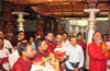 Mission Kalady to Kedar members collect holy soil from Shree Venkatramana Temple, Carstreet